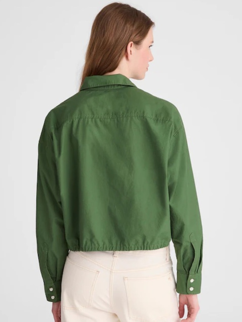 Madewell Drawstring Button-Up Shirt in
Poplin Sz. M - Picture 2 of 10